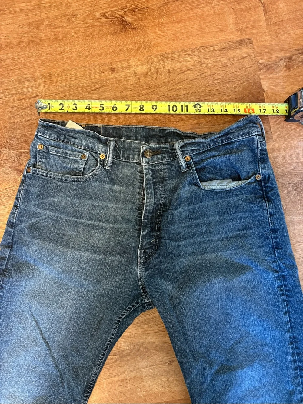 Levi's Dark Blue Straight Leg Men's Jeans Size 36x32